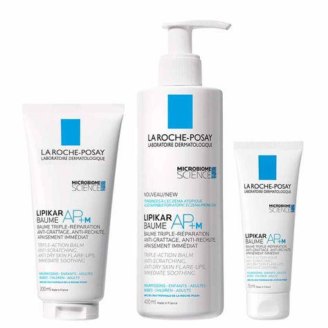 La-Roche-Posay-Lipikar-Baume-AP+M-Truple-action-balm-75ml-200ml-400ml La Roche Posay Lipikar Baume, Lipikar Baume Ap, La Roche Posay Lipikar, Dermatological Skin Care, Thermal Spring, Strawberry Blonde Hair, Roche Posay, La Roche Posay, Girl Life Hacks