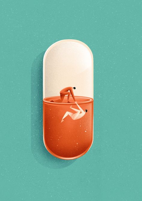 Medicine Illustration, Magazine Titles, William & Mary, William And Mary, Medication Management, Conceptual Illustration, Dessin Adorable, Illustration Sketches, Editorial Illustration