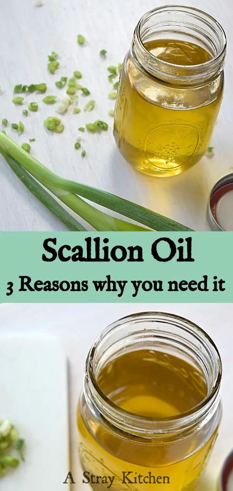 Scallion Oil, Scallions Recipes, Paleo Sides, Flavored Olive Oil, Infused Olive Oil, Flavored Oils, Recipe Community, Foodie Friends, Aroma Oil