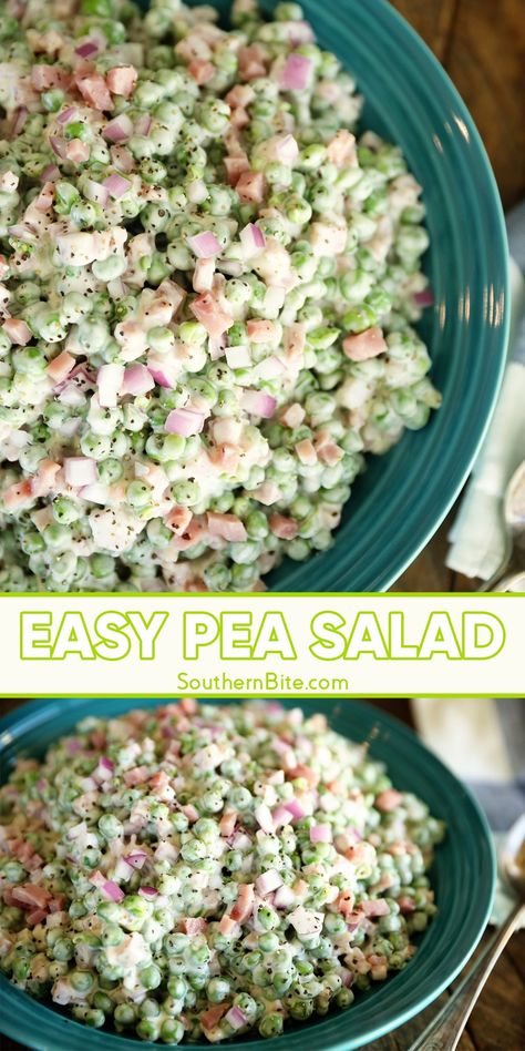 Easy Sides For Dinner Vegetables, Easter Food Ideas Desserts Easy Recipes, Freez Dryer, Easy Pea Salad, Sweet Pea Salad, Creamy Pea Salad, Pea Casserole, English Pea Salad, Easter Meals