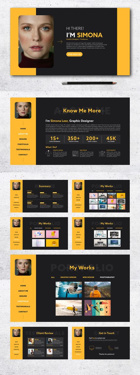 Interactive Resume Template for PDF Screen Presentations Interactive Pdf Design, Interactive Pdf, Resume Layout, Indesign Templates, Adobe Creative Cloud, Adobe Creative, Graphic Design Projects, Website Inspiration, Resume Design