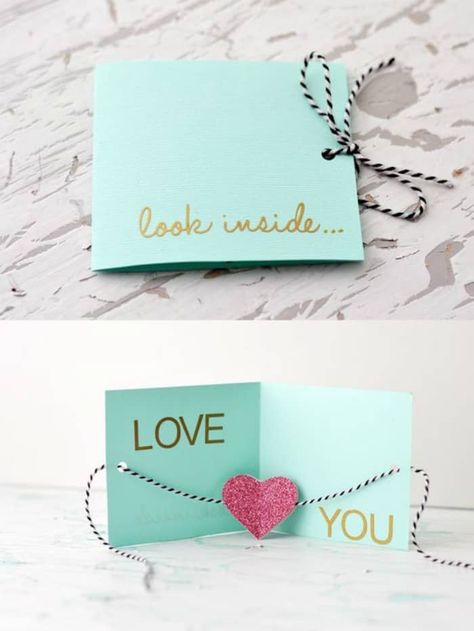 7 Super Simple DIY Valentine’s Day Cards in Jan 2024 - OurFamilyWorld.com Saint Valentin Diy, Valentines Bricolage, Anniversaire Diy, Diy Valentine, Cadeau Diy, Valentine's Day Diy, Valentine Day Crafts, E Card, Diy Birthday