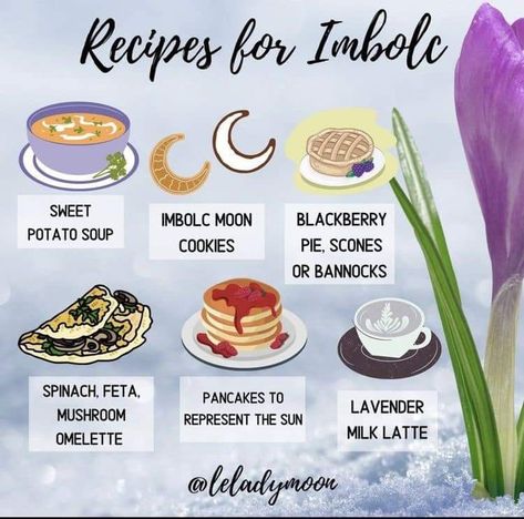 Imbolc Recipes, Blackberry Cookies, Wicca Holidays, Imbolc Ritual, Wiccan Sabbats, Kitchen Witch Recipes, Moon Pies, Wiccan Magic, Kitchen Witchery