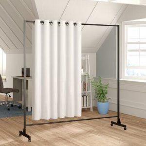 Room Divider Metal, Room Divider Ideas Bedroom, Hanging Room Dividers, Diy Room Divider, Folding Room Dividers, Room Divider Curtain, Panel Room Divider, Basic Shower Curtain, Room Diy