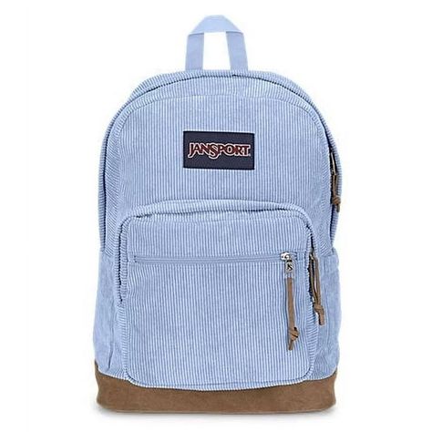 BRAND NEW ★ JANSPORT CORDUROY BACKPACK 28L ★ Jansport Right Pack, Corduroy Backpack, Blue Corduroy, Corduroy Fabric, Laptop Sleeve, Post Office, Laptop Sleeves, Hydrangea, Suede Leather