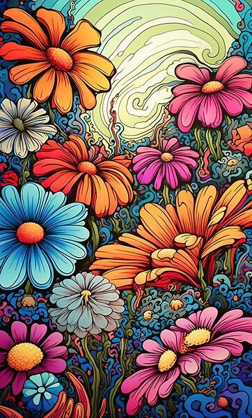 Trippy Flowers, Surreal Elements, Trippy Drawings, Swag Art, Floral Drawing, Trippy Art, Cool Art Drawings, Art Inspiration Drawing, Floral Motifs