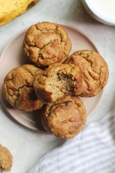 Chickpea Flour Banana Muffins, Canned Chickpea Recipes, Chickpea Muffins, Muffins Protein, Tiny Bellies, Egg Free Muffins, Low Sugar Muffins, Blw Recipes, Toddler Foods