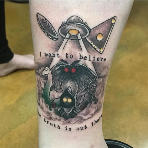 Cute Cryptid Tattoo, Cryptids Tattoo, Paranormal Tattoo Ideas, Cryptid Tattoo Ideas, Big Foot Tattoo, Cryptid Tattoos, Nessie Tattoo, Cryptid Tattoo, Mothman Tattoo