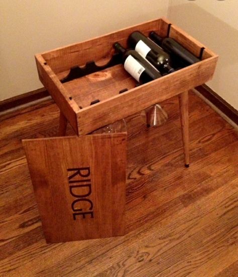 Wine Box Table, Wine Box Crafts, Wine Crate Shelf, Wine Crate Furniture, Crate Shelf, Wooden Wine Crates, Wine Crates, Wood Wine Box, Beer Caddy