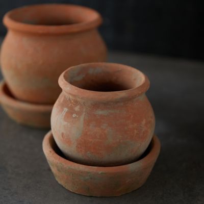 Planters By Material | Fiber, Cement, Rattan, Metal, Ceramic + Terracotta Planters - Terrain Pottery Creations, Organic Interior, Small Clay Pot, Pots Garden, Fire Pots, Terracotta Bowl, Large Plant Pots, Concrete Bowl, Unique Bowls