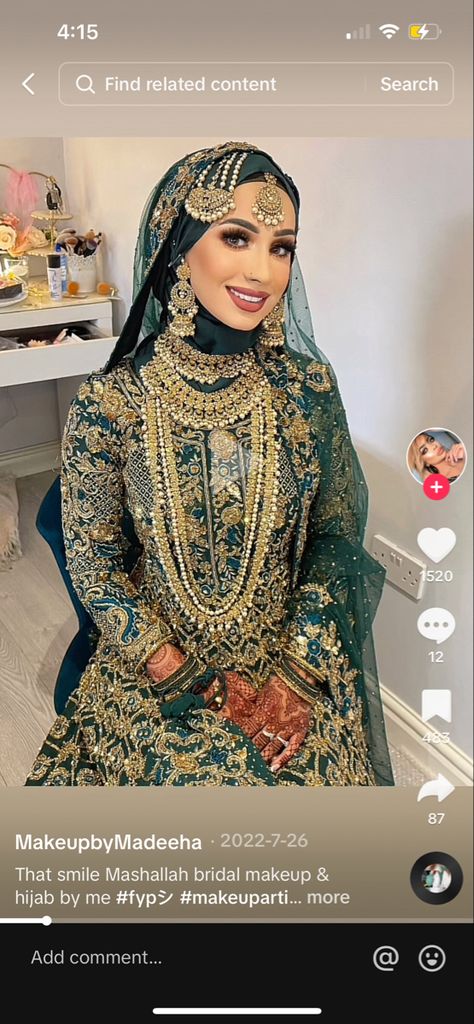 Hijabi Bride Pakistani, Desi Hijabi, Hijabi Bride, Wedding Hijab Styles, Bridal Hijab Styles, Hijabi Brides, Muslimah Wedding Dress, Bridal Hijab, Bride Dress Simple