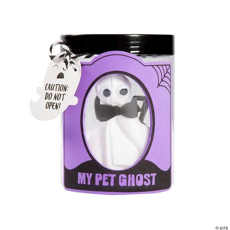 Ghost In A Jar, Pet Ghost, Halloween Craft Kits, Classroom Halloween, Homemade Decorations, Neighborhood Party, Classroom Halloween Party, Halloween Class Party, Cute Halloween Decorations