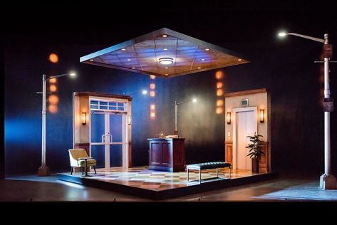 David Rockwell’s Latest Lobby Design Sits on a Stage - SURFACE Set Design Ideas, Scenic Design Theatres, Scenography Theatre, Stage Lighting Design, Theatre Inspiration, Concert Stage Design, Terrace Ideas, Michael Cera, Stage Set Design