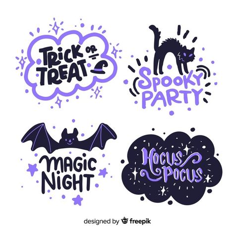 Halloween Logo, Watermark Ideas, الفن الرقمي, Halloween Labels, Desain Buklet, Logo Creator, Halloween Fonts, Magic Design, Halloween Illustration