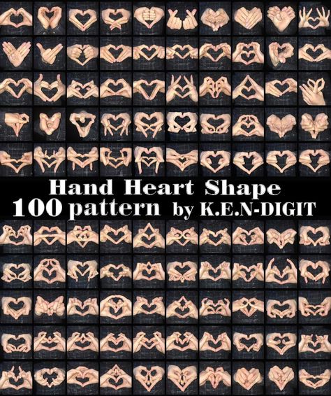 Things Are Getting Out Of Hand, Kpop Hand Signs Ideas, Anime Hearts Hands, Heart Hands Reference, Heart Made With Hands, Hand Heart Pic, Heart From Hands, Things To Draw On Ur Hand, Anime Heart Hands