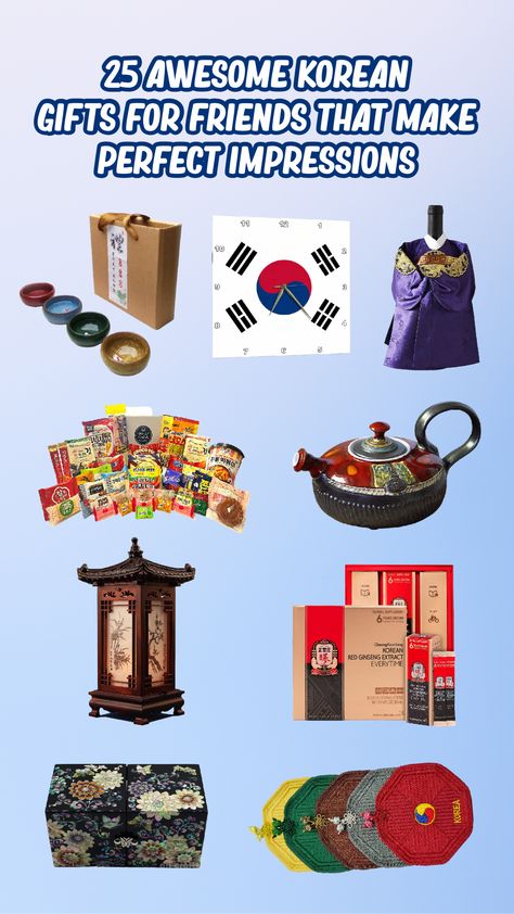 Do you have friends who love all things Korean and wanting to impress them? We absolutely understand of you are still a bit confused about choosing the ideal items for them. But worry not, because we have compiled 25 awesome Korean gifts for friends that will definitely create perfect impressions, as follow: #koreangiftsideas #koreangifts #koreangiftsaesthetic #koreangiftsideasdiy #koreangiftsideassouvenirs #koreangiftsideassouthkorea #koreangiftsideasformen Korean Gifts Ideas, Korean Flag, How To Impress, Korean Painting, Korean Design, Korean Hanbok, Attract Men, Traditional Korean, Korean Traditional