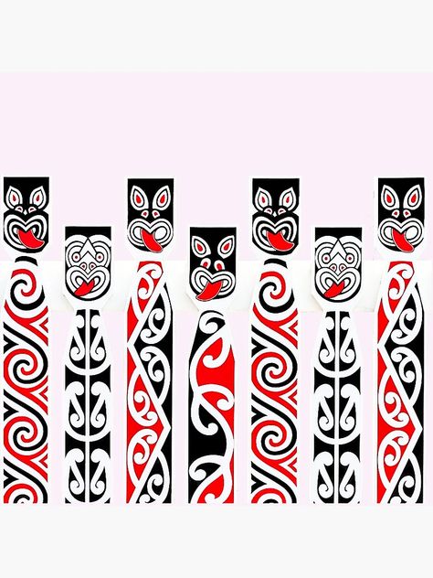 "Maori Pouwhenua" Greeting Card for Sale by Aroha Designs | Redbubble Maori Culture, Indigenous Design, Tahitian Dance, Maori Patterns, Maori Designs, Māori Culture, Maori Art, Zentangle Patterns, Your Beautiful