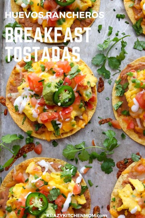 Creamy Refried Beans, Huevos Rancheros Breakfast, Breakfast Tostadas, Sandwich Vegetarian, Egg Benedict, Fluffy Scrambled Eggs, Frijoles Refritos, Recipe For Breakfast, Mexican Breakfast