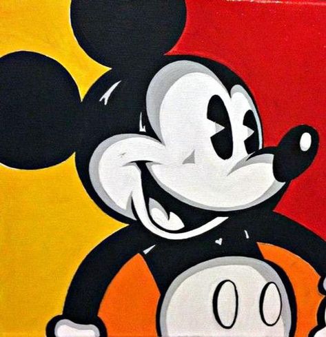 Mickey Mouse Pop Art Mickey Mouse Pop Art, Disney Pop Art, Disney Canvas Art, Disney Canvas, Disney Paintings, Mickey Mouse Art, Pop Art Canvas, Mickey Mouse Wallpaper, Pop Art Portraits