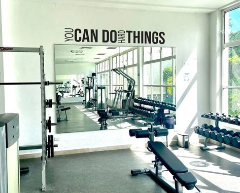 Gym Wall Quotes, Gym Wall Stickers, Gym Wall Decal, Wall Stickers Quotes, Gym Room At Home, Office Wall Decals, Gym Wall, Home Gym Design, Gym Room