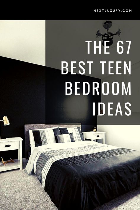 Modern Bedroom For Men, Older Teen Boy Bedroom Ideas, Teen Boy Bedroom Wall Ideas, Black Bedroom Ideas For Teens, Black And White Bedroom Ideas For Teens, Teen Bedroom Designs Boy, Teen Room Ideas For Boys, Teen Boy Bedroom Paint, Teen Boy Room Ideas