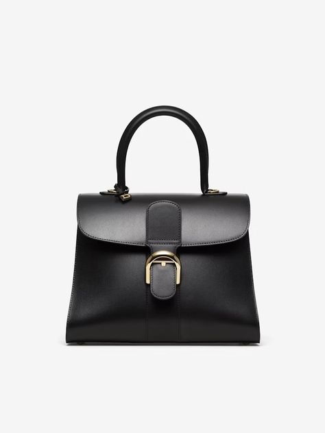 Brillant MM Delvaux Bag, Delvaux Brillant, Iconic Bags, Galeries Lafayette, Small Handbags, Black Bag, Small Leather Goods, Brussels, Luxury Handbags