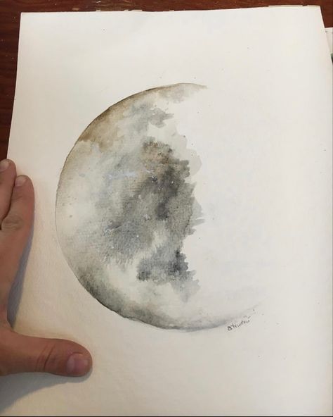 Watercolor Crescent Moon Watercolor Painting, Pagan Watercolor, Witchy Watercolor, Sustained Investigation, Moon Watercolor, Color Inspo, Tattoo Inspo, Crescent Moon, Maple Leaf Tattoo