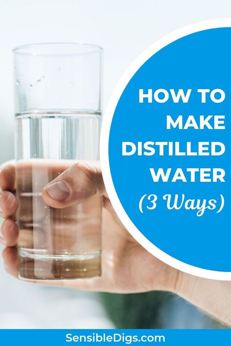 Distilled Water Diy, Water Health Benefits, All Natural Cleaners, Water Health, Survival Life Hacks, Diy Water, Water Filtration System, Distilled Water, Water Filtration