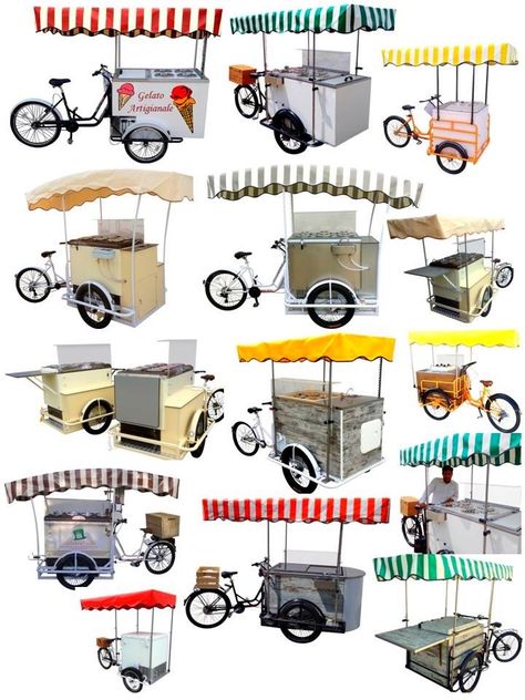 Gerobak Dorong, Food Stall Design, Bike Food, Bike Cart, Mobile Food Cart, Electric Bike Kits, Mobile Catering, Food Carts, Coffee Bike