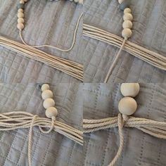 Beaded Tassels Diy, Macrame Tassels, Wood Beads Diy, How To Make Tassels, Wooden Bead Garland, Diy Tassel, Deco Boheme, Bead Garland, Diy Garland