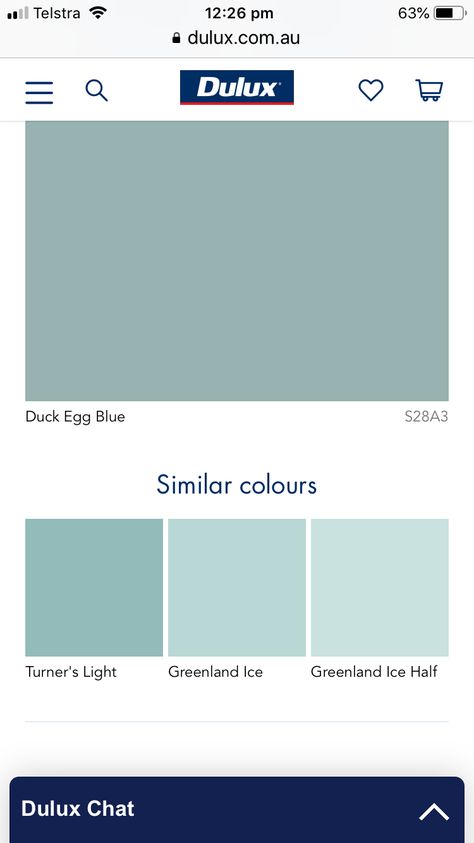 Duck Egg Blue Dulux Paint, Dulux Duck Egg Blue, Duck Egg Panelling, Dulux Blue, Ocean Color Palette, Dix Blue, Duck Egg Colour, House Colour, Wall Colours