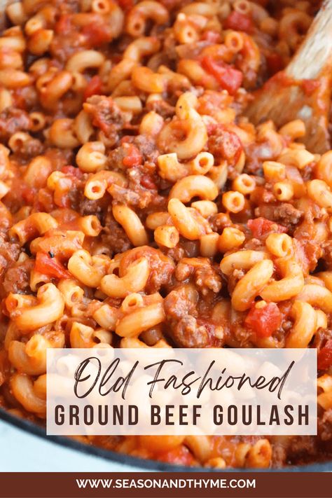 Ground Beef Recipes No Cheese, Easy Goulash Recipes Simple, Gouloush Recipe, Golosh Recipe Easy Simple, Golush Recipes, Golashes Recipes, Goulash Recipes Easy Ground Beef, Gulosh Recipe, Classic Goulash Recipe