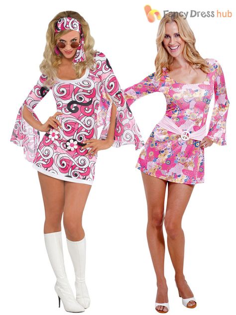 UK 8-16 60s 70s Hippy Flower Power Hippie Fancy Dress Costume Womens Ladies | Clothes, Shoes & Accessories, Fancy Dress & Period Costume, Fancy Dress | eBay! Moda Z Lat 70., 60s Fancy Dress, Hippy Fancy Dress, 70s Party Outfit, 70s Fancy Dress, Fancy Dress Womens, 70s Fashion Dresses, 60s Fashion Dresses, Flower Power Hippie