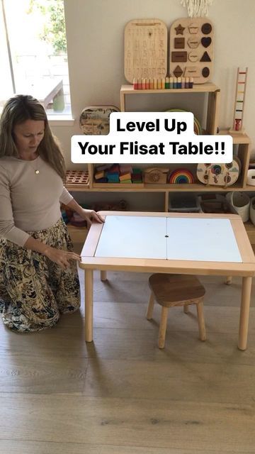 Ikea Flisat Table, Vinyl Table Covers, Flisat Table, Ikea Play Kitchen, Vinyl Table, Montessori Playroom, Toddler Table, Ikea Kids, Baby Learning Activities