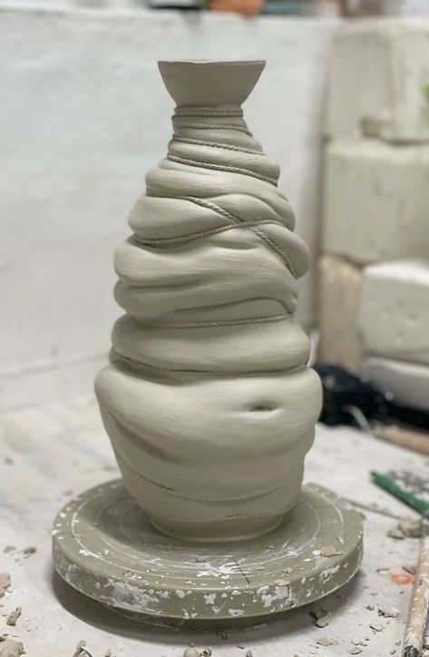 Textured Pottery, Handmade Ceramic, Altered Ceramic Forms, Subtractive Clay Sculpture, Wheel Thrown Ceramic Sculpture, Clay Sculpture Art, Subtractive Texture Ceramics, Sculptural Ceramic Vessels, Throwing Clay