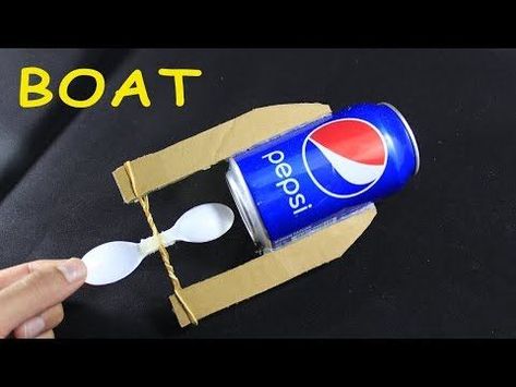 How To Make SPEED BOAT From Cardboard - YouTube Cardboard Boat, Boat Crafts, Cardboard Toys, Diy Boat, Kid Experiments, Boat Projects, Speed Boat, Stem Projects, Kids Wood