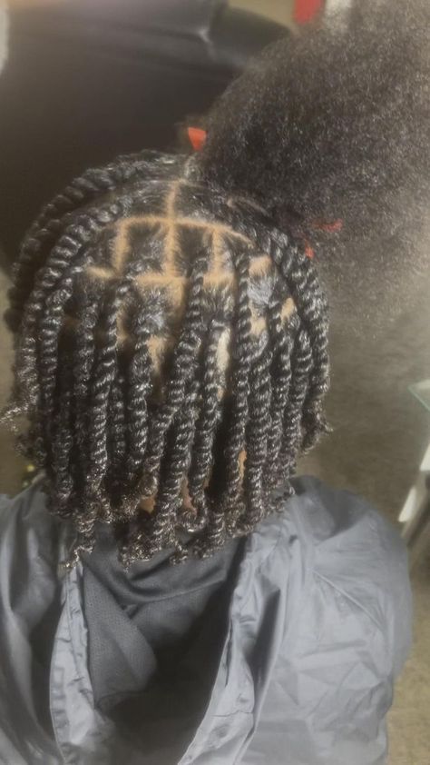 Cute Two Strand Twist Hairstyles, Men's Two Strand Twist, 2 Strand Twist Men Long Hair, Styles For 2 Strand Twists, Starter Locs Two Strand Twist Men, Twist Parting Pattern Men, 2 Strands Twist Natural Hair, 2 Strand Twist Men High Top, Two Strand Twist Parting