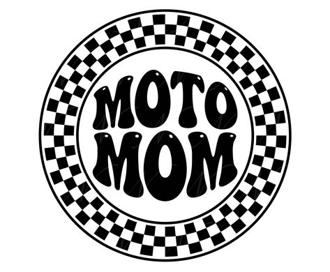 Motocross, Motocross Svg, Motocross Logo, Groovy Letters, Motocross Mom, Vinyl Board, Moto Mom, Mom Shirt Svg, Retro Svg