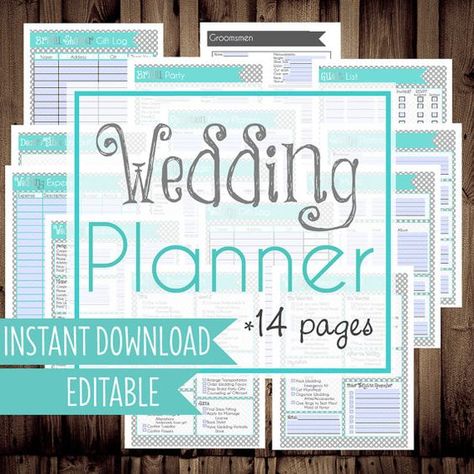 Wedding Planner Binder Free Printables Diy Wedding Planner Binder, Diy Wedding Binder, Wedding Checklist Detailed, Diy Wedding Planner, Wedding Checklists, Wedding Planning Binder, Free Wedding Planner, Wedding Planner Binder, Wedding Organizer Planner