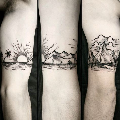 By #ThomasEckeard #armband #california #forest #mountains #cactus #sun #palmtree #ocean | Apr 1st 2017 | 353581 Collar Bone Tattoo For Men, California Forest, Clavicle Tattoo, Globe Tattoos, Simple Tattoos For Guys, Forearm Band Tattoos, Band Tattoo Designs, Armband Tattoo Design, Wrist Tattoos For Guys