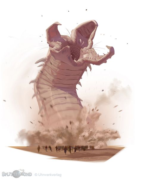 ArtStation - Sandworm Dune Sandworm, Beast Creature, Frank Herbert, Cool Monsters, Giant Monsters, Fantasy Monster, Creature Concept Art, Creature Concept, Environment Concept Art