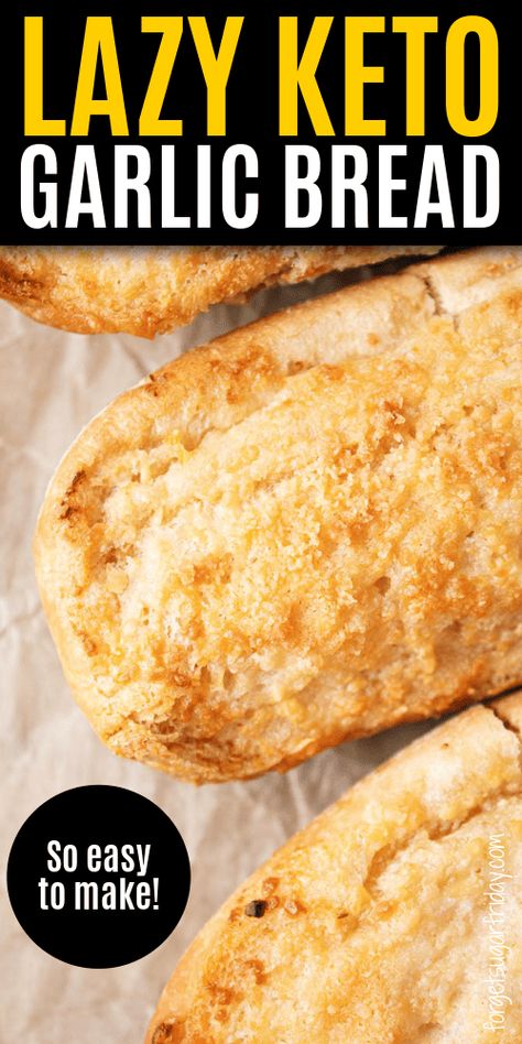 Make keto garlic bread the lazy way with this Easiest Garlic Bread recipe! This keto side dish is ready in 15 minutes. Low Carb Garlic Bread, Easy Garlic Bread Recipe, Keto Garlic Bread, Low Carb Side Dish Recipes, Low Carb Side Dish, Keto Side Dish, Keto Bread Recipes, Healthy Low Carb Dinners, Low Carb Side