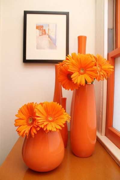 Bold Orange Color Accents, 25 Bright and Modern Interior Design Ideas Orange Things, Orange Dreamsicle, Gerber Daisies, Orange Decor, Jaune Orange, Orange You Glad, Orange Colour, Orange Aesthetic, Orange Orange