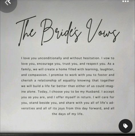 Brides Vows, Hanging Decor Wedding, Simple Wedding Vows, Quotes Him, Conversation Ideas, Wedding Vows Quotes, Vows Quotes, Vow Examples, Wedding Vows Examples