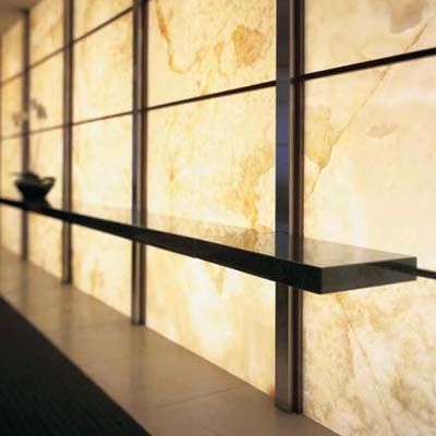 White Onyx Backlit Wall - reception desk | Space | Pinterest ... Hotel Interiors, Onyx Backlit, Arizona Tile, White Onyx, Interior Wall Design, Commercial Architecture, Reception Desk, Light Architecture, Wine Room