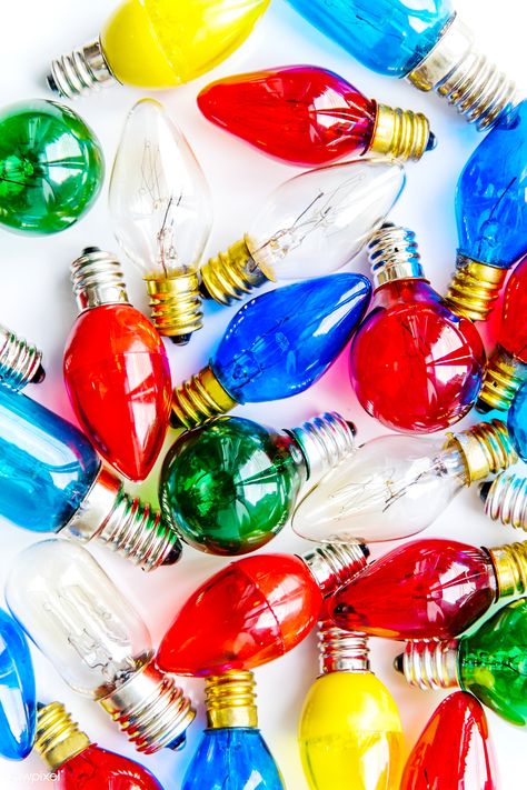 Colored Light Bulbs, Vintage Christmas Lights, Christmas Light Bulbs, Taste The Rainbow, Fb Covers, Facebook Cover Photos, Photo Editing Software, Facebook Cover, Christmas Art