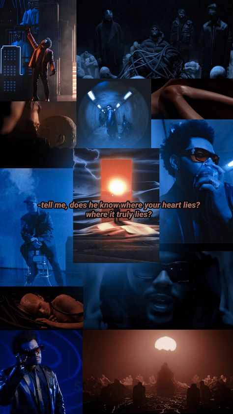 The Weeknd Blue, Blue Orange Aesthetic, Orange Aesthetic Collage, The Weeknd Quotes, The Weeknd Background, Aesthetic Collage Wallpaper, The Weeknd Wallpaper Iphone, Weekend Aesthetic, Moth To A Flame