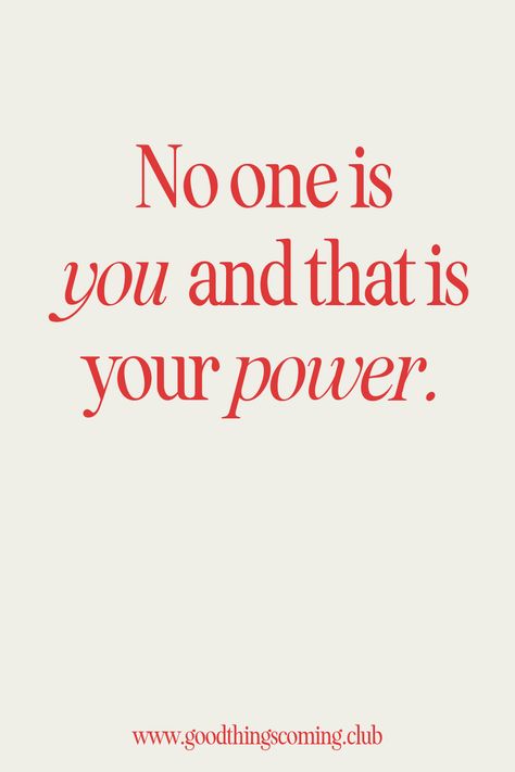 No one is you and that is your power | motivational quote | inspirational quote | productivity inspo | motivational words | mental health | mental health quote When You Look Good You Feel Good Quotes, Nobody Is You And That Is Your Power, Mental Health Vision Board Inspiration, No One Is You And That Is Your Power, Quote Productivity, Statement Quotes, Accomplishment Quotes, Widget Quotes, Graphic Minimalist