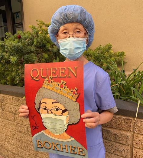 BokHee An on Instagram: “SURPRISE PROJECT UPDATE! I have been working on the Queen BokHee poster which you will be able to purchase April 7th. There will also be a…” Bokhee Greys Anatomy, Greys Anatomy Season 7, Anatomy Memes, Greys Anatomy Funny, Greys Anatomy Cast, Greys Anatomy Memes, Shonda Rhimes, Station 19, Grey Anatomy