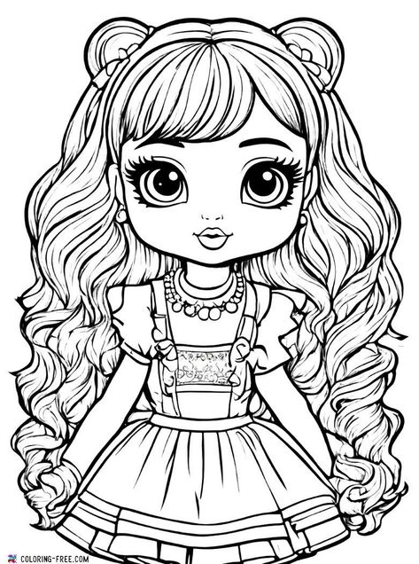 LOL Surprise Doll Coloring Pages - Printables Coloring-Free.Com Lol Omg Coloring Pages, Lol Doll Coloring Pages, Doll Coloring Pages, Doll Drawing, Lol Surprise Dolls, Free Coloring Sheets, Printable Coloring Sheets, Popular Toys, Easy Coloring Pages